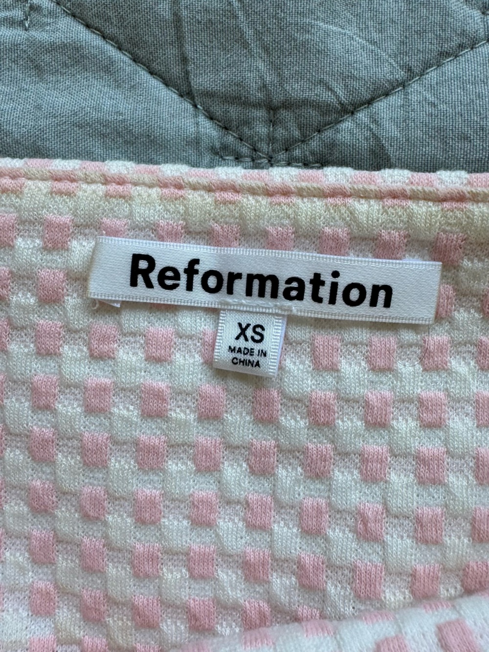 Reformation Pink & White Knit 3-Piece Set - Picture 5 of 7
